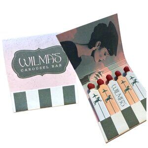 Brand new collectible unique matchbook matches Carousel bar San Diego matches